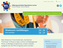 Tablet Screenshot of bel-montessori.at